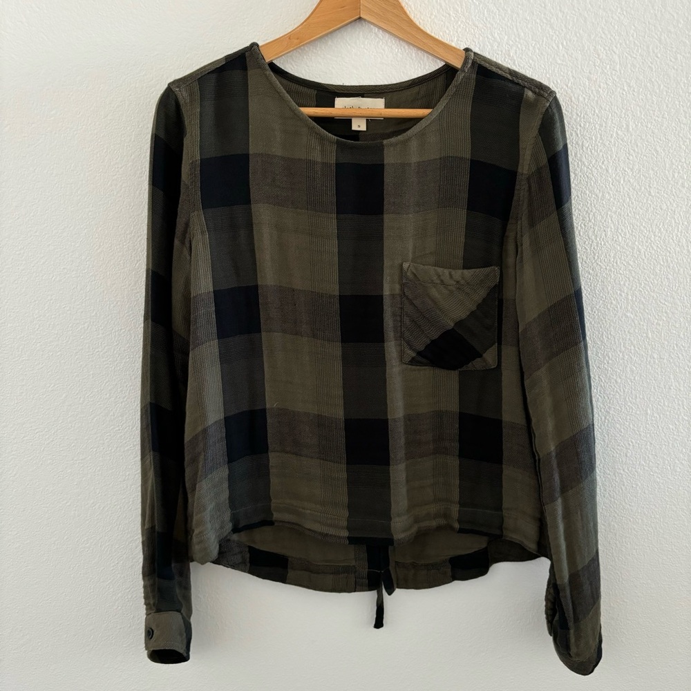 Cloth & Stone plaid top